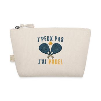 I can't I have padel - Organic Pouch - nature - Front