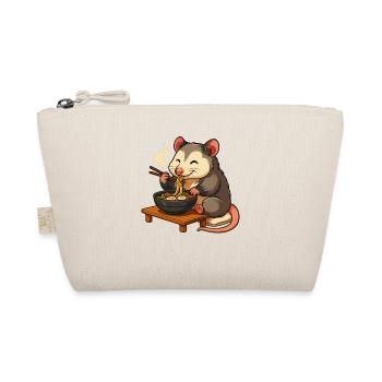 Opossum with noodles ramen kawaii opossum - Organic Pouch - nature - Front