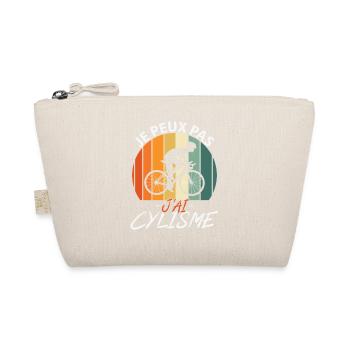 I can't I have cycling - Organic Pouch - nature - Front
