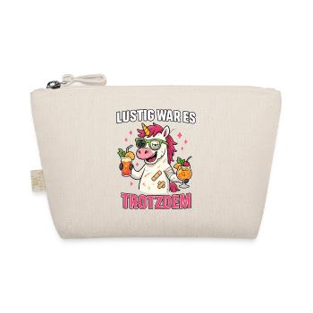 licorne ivre, c’était drôle, chemise de fête - Trousse biologique - nature - Devant