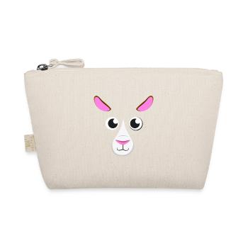 Cute Cartoon Guinea Pig Face Simple Minimalist Pet - Organic Pouch - nature - Front