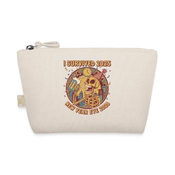 I Survived 2025 New Year Eve 2026 - Organic Pouch - nature - Front