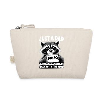 Raccoon Dad Milk Meme - Organic Pouch - nature - Front