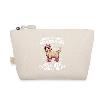 Golden Retriever Sayings Golden Retriever Gift - Organic Pouch - nature - Front