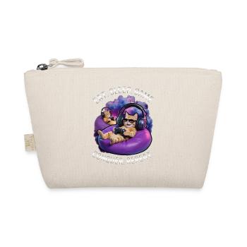 Funny Gaming Gamer Cat - Organic Pouch - nature - Front