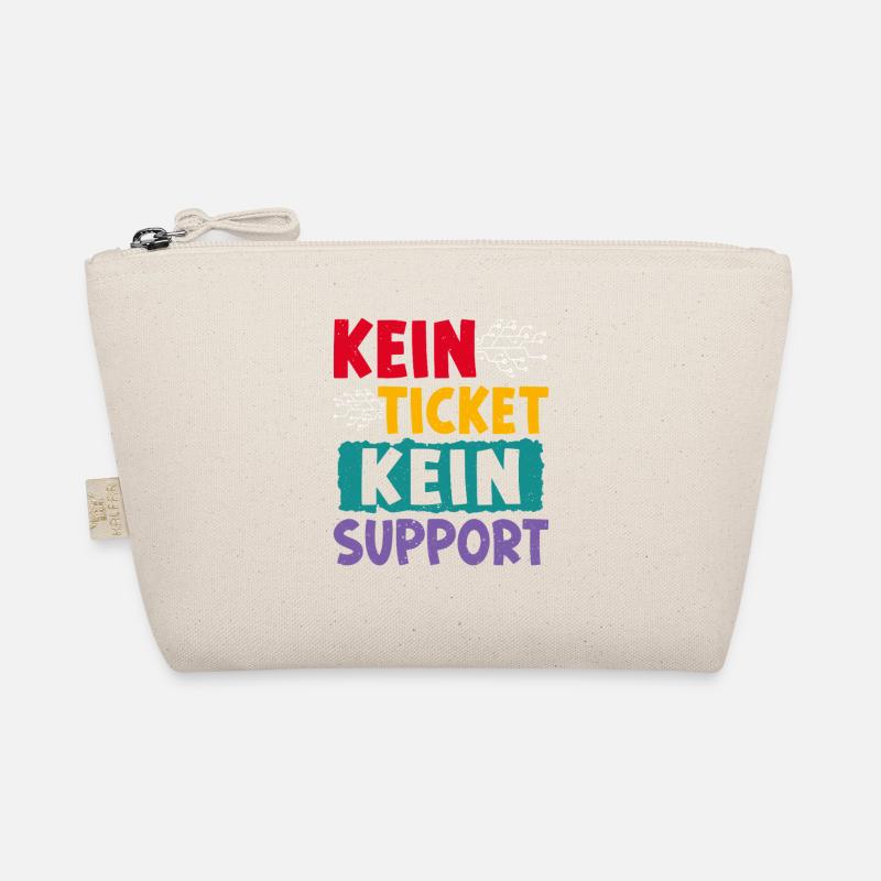 Nerd Computer KEIN TICKET KEIN PROBLEM LUSTIG Bio-Täschchen