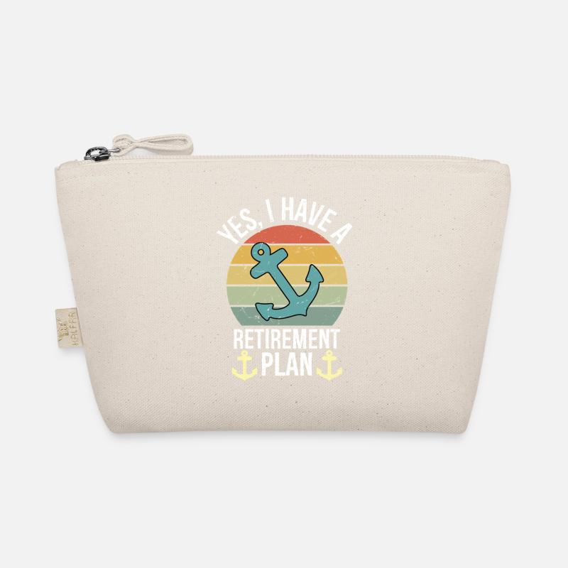 Plain Sailing Boat Retirement Plan Gift Organic Pouch