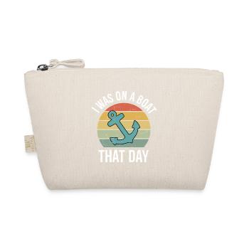 J’étais sur un bateau ce jour-là Ponton rétro vintage - Trousse biologique - nature - Devant