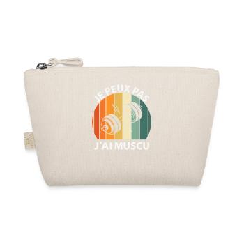 I can't I have Bodybuilding - Organic Pouch - nature - Front