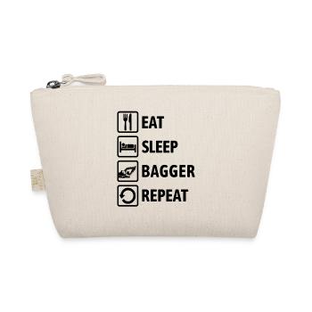 Eat Sleep Bagger Repeat - digging & digging - Organic Pouch - nature - Front