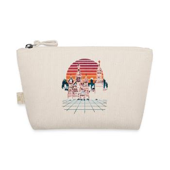 Neon Moscow Skyline Retro - Organic Pouch - nature - Front