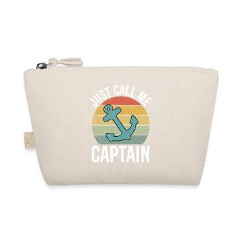 Bateau rétro vintage appelez-moi simplement capitaine - Trousse biologique - nature - Devant