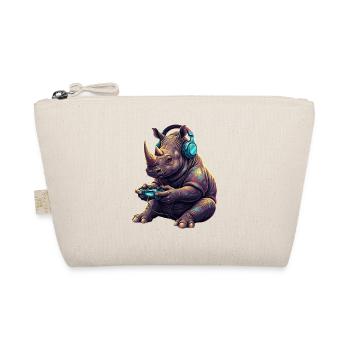 Rhino Gaming Animal Video Games Funny Rhino - Organic Pouch - nature - Front