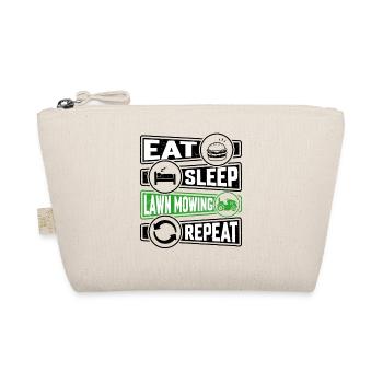 Eat Sleep Lawn Mowing Repeat - Organic Pouch - nature - Front