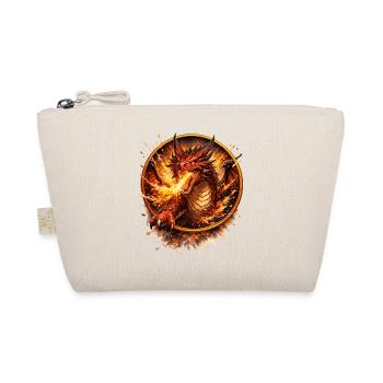 Fire Dragon in the Circle of Flames - Organic Pouch - nature - Front
