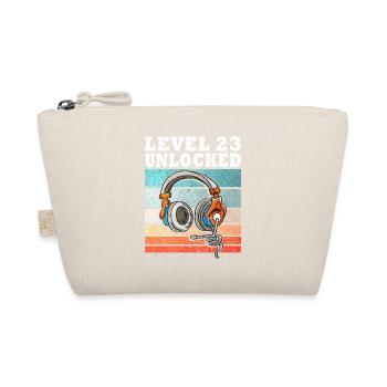 Level 23 Unlocked with Headphones - Organic Pouch - nature - Front