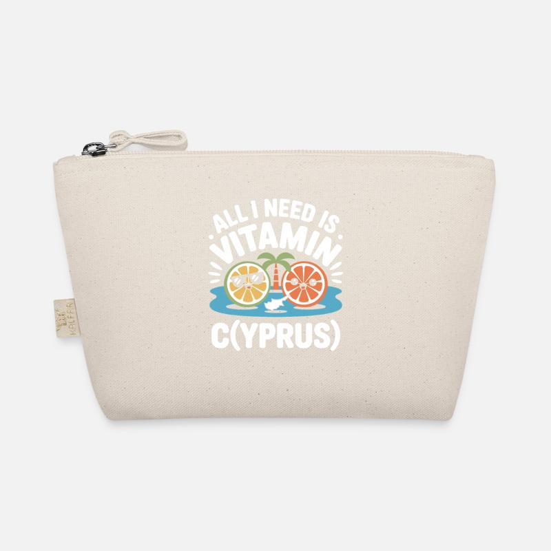 Zypern All I Need Is Vitamin Cyprus Zypern Flagge Bio-Täschchen
