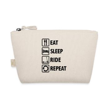 Eat Sleep Ride Repeat - Ride an e-scooter - Organic Pouch - nature - Front