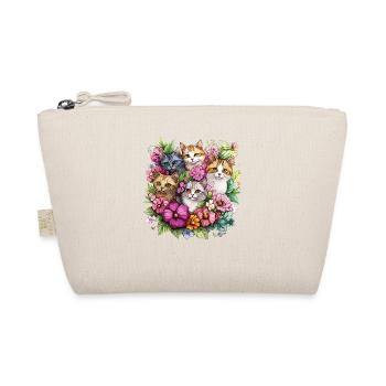 Cats in the flower garden - Organic Pouch - nature - Front