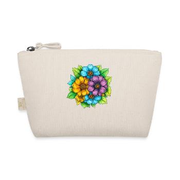 Vibrant Color Flowers Bouquet - Organic Pouch - nature - Front