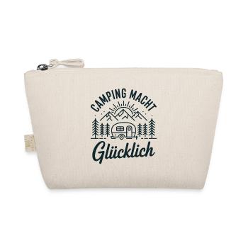 Camping Macht Glücklich – Naturmotiv - Bio-Täschchen - Natur - Vorne