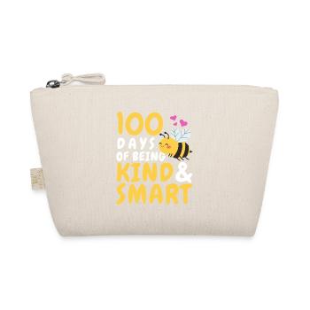 100 Days of bee ing kind and smart - Organic Pouch - nature - Front