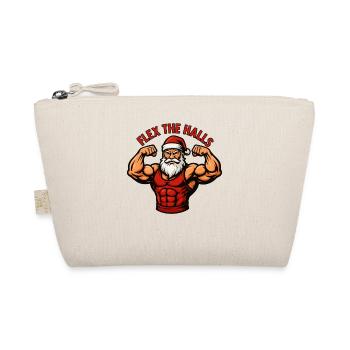 Flex The Halls Santa Gym Entraînement drôle de Noël - Trousse biologique - nature - Devant