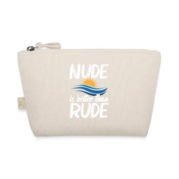 Nacktheit Ausrüstung Freiheitsliebhaber Naturist Nudismus - Bio-Täschchen - Natur - Vorne