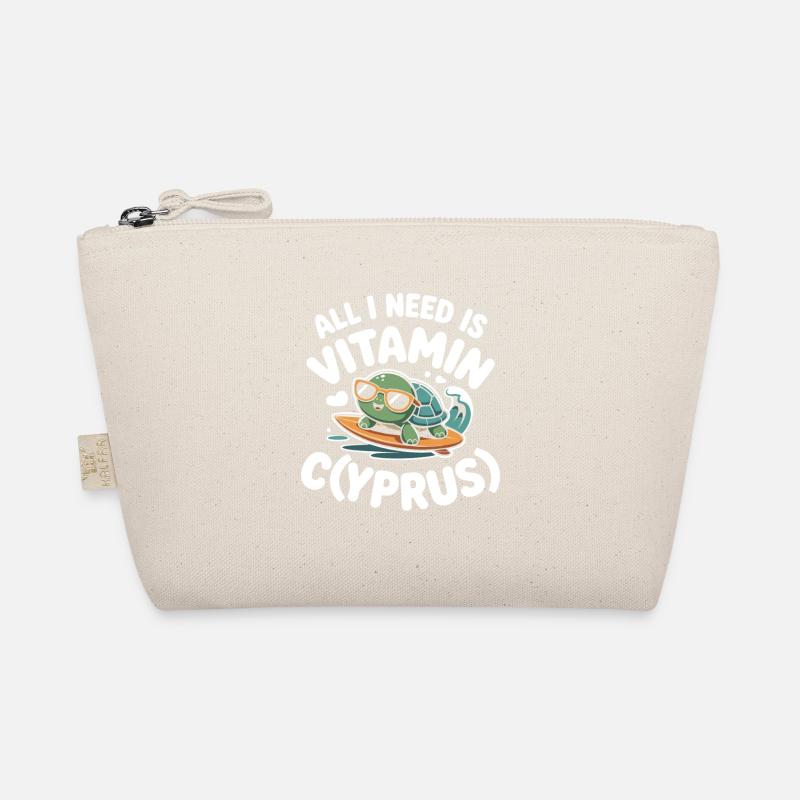 Zypern All I Need Is Vitamin Cyprus Zypern Flagge Bio-Täschchen