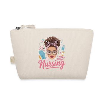 Infirmière en style rétro rose - Trousse biologique - nature - Devant