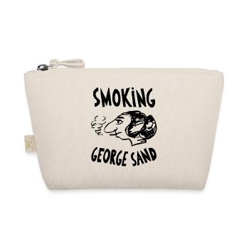 George Sand Smoking Caricature - Organic Pouch - nature - Front