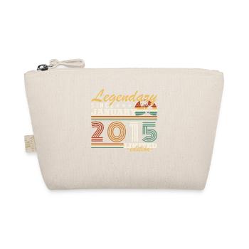 January 2015 Vintage Retro Birthday Gift - Organic Pouch - nature - Front