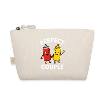 Perfect Couple Ketchup Mustard Friends - Organic Pouch - nature - Front