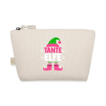 Weihnachten Familie Tante Elfe - Bio-Täschchen - Natur - Vorne