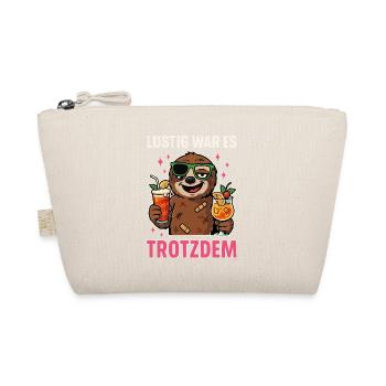 C’était drôle que c’était une chemise, une chemise de fête du paresseux chat - Trousse biologique - nature - Devant
