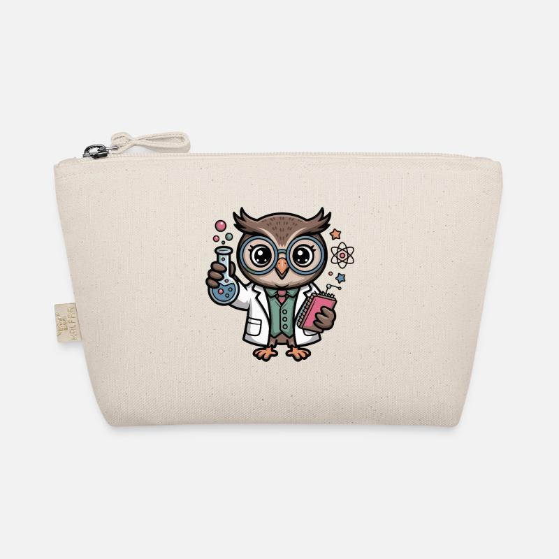 Labor-Eule als Wissenschaftler-Comic Bio-Täschchen