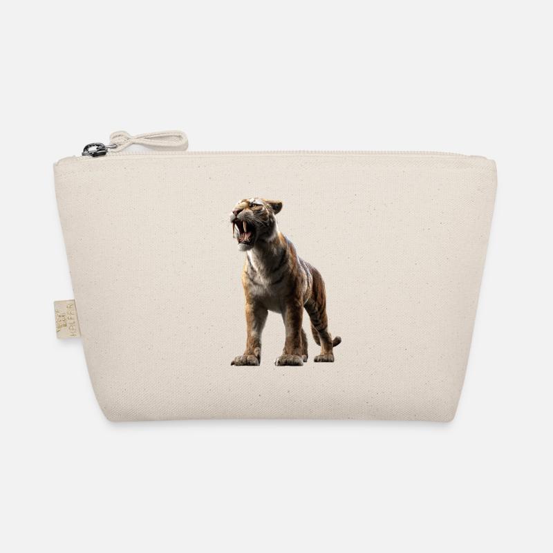 Saber-toothed tiger Smilodon Big cat Sabertooth tiger Organic Pouch