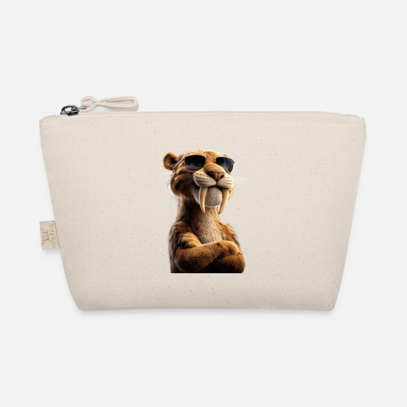 Saber-toothed tiger Smilodon Big cat Sabertooth tiger Organic Pouch