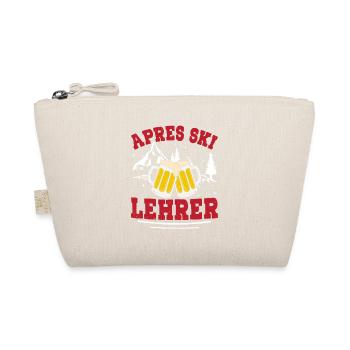 Skiing APRES-SKI INSTRUCTOR Party Fun - Organic Pouch - nature - Front