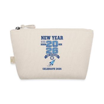 Celebrate 2026 New Year New Beginnings - Organic Pouch - nature - Front