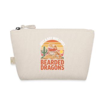 Bearded Dragon Sunset Love - Organic Pouch - nature - Front
