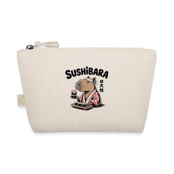 Sushibara Funny Japanese Capybara Sushi - Organic Pouch - nature - Front