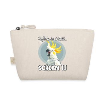 Funny Cockatoo T, Screaming Bird for Cockatoo Me - Organic Pouch - nature - Front
