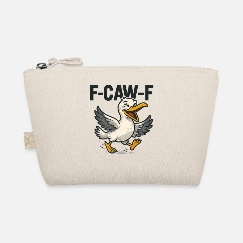 F-CAW-F freche möwe cartoon, lustiger strandvogel Bio-Täschchen
