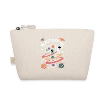 Departure into space 1st birthday children's birthday party - Organic Pouch - nature - Front