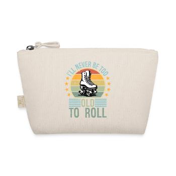Never Too Old To Roll Derby Roller Skating Roll - Bio-Täschchen - Natur - Vorne