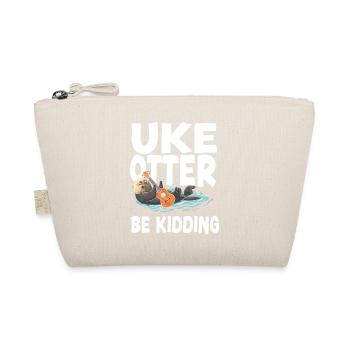 Hawaiian Ukulele Uke Otter Pun Uke - Organic Pouch - nature - Front
