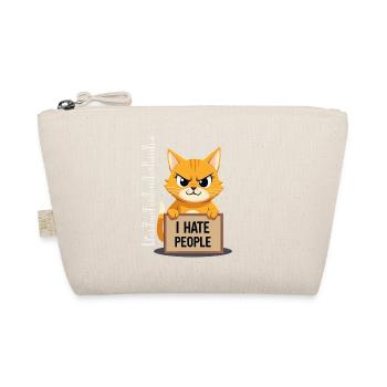 Griesgrämige Katze I Hate People Polizeifoto - Bio-Täschchen - Natur - Vorne