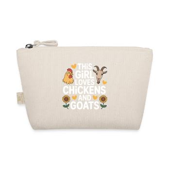 Hühner Ziegen Spruch Huhn Lustiges Hühner Geschenk - Bio-Täschchen - Natur - Vorne