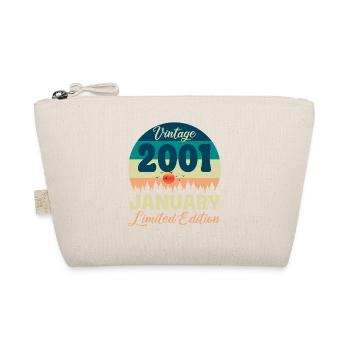 Birthday January 2001 Gift Vintage Limited - Organic Pouch - nature - Front